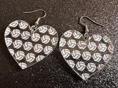 Volleyball Earrings: Laser Cut Acrylic Volleyballs, Sports Team, Sport Teams, Beach, Summer Vibes, Best Gifts for Her/Him/Them