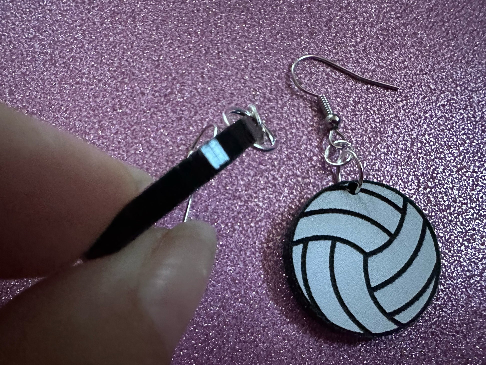 Volleyball Earrings: Laser Cut Acrylic Volleyballs, Sports Team, Sport Teams, Beach, Summer Vibes, Best Gifts for Her/Him/Them
