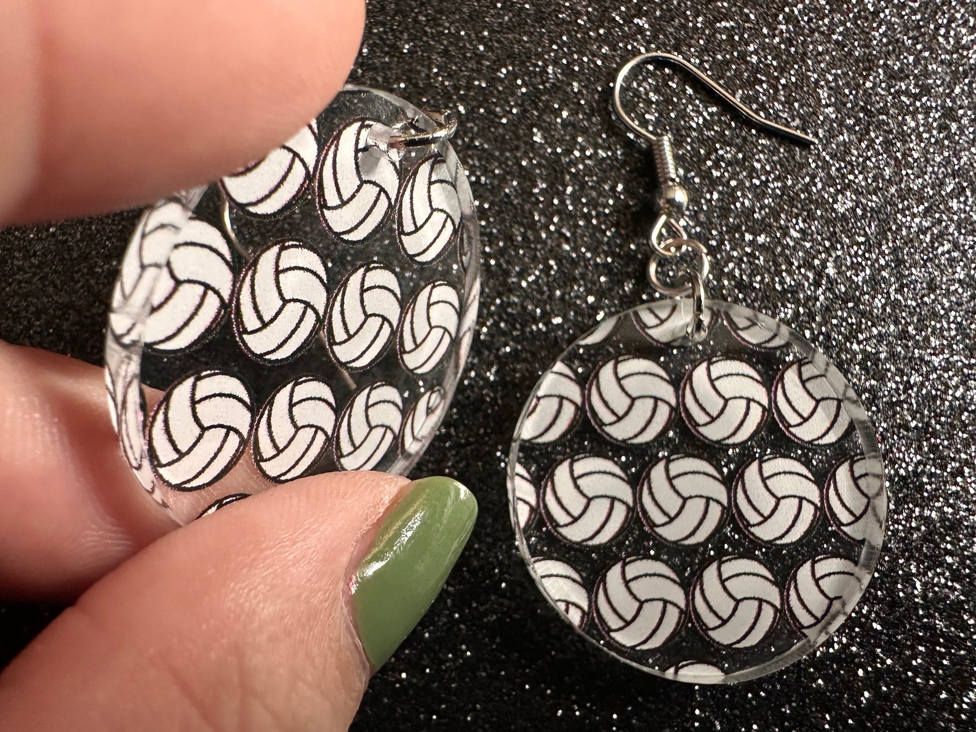 Volleyball Earrings: Laser Cut Acrylic Volleyballs, Sports Team, Sport Teams, Beach, Summer Vibes, Best Gifts for Her/Him/Them
