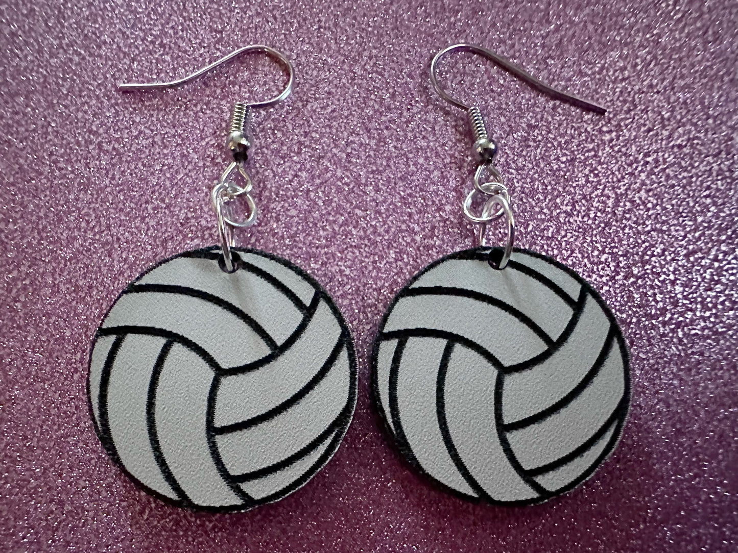 Volleyball Earrings: Laser Cut Acrylic Volleyballs, Sports Team, Sport Teams, Beach, Summer Vibes, Best Gifts for Her/Him/Them