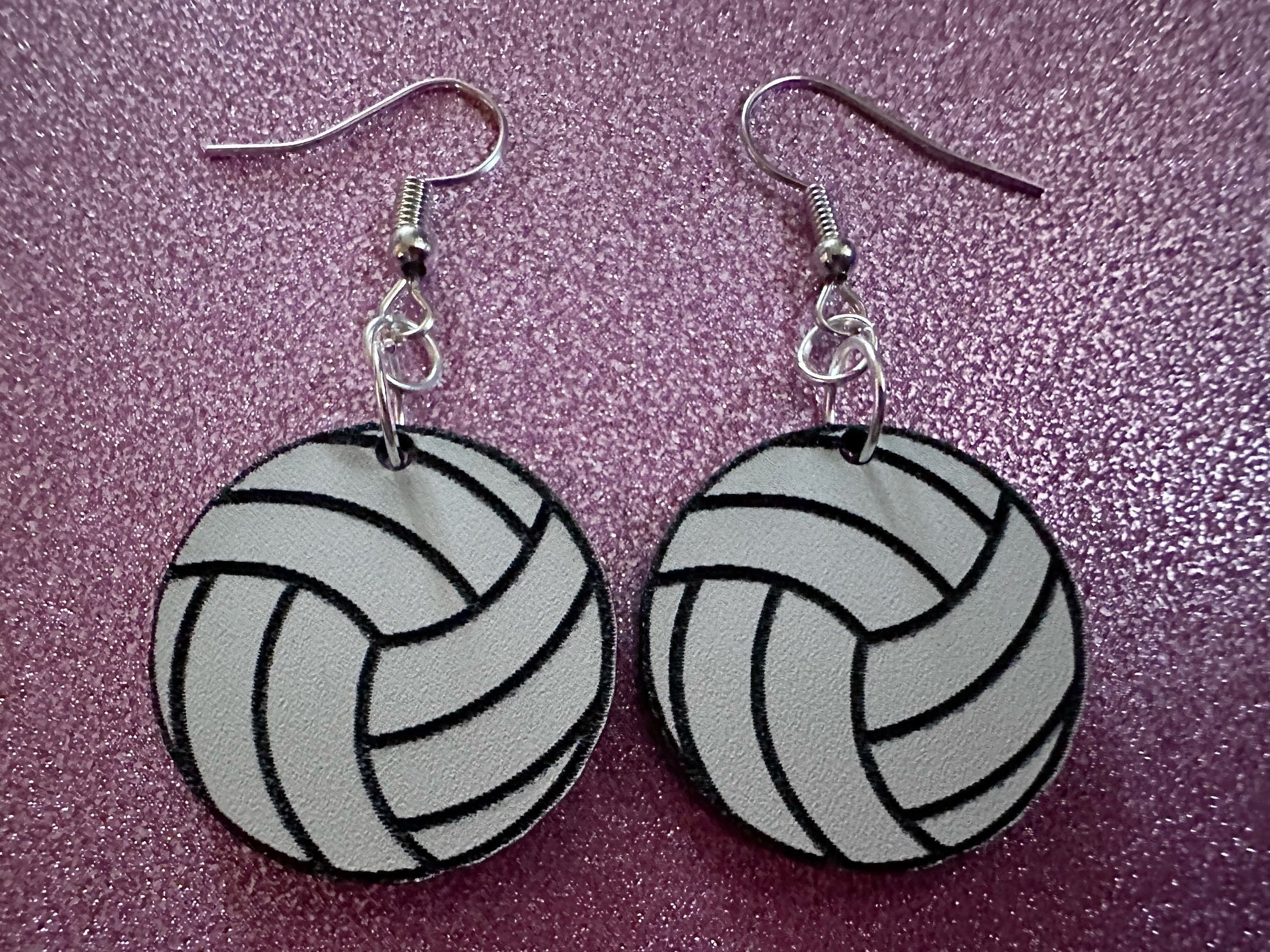Volleyball Earrings: Laser Cut Acrylic Volleyballs, Sports Team, Sport Teams, Beach, Summer Vibes, Best Gifts for Her/Him/Them