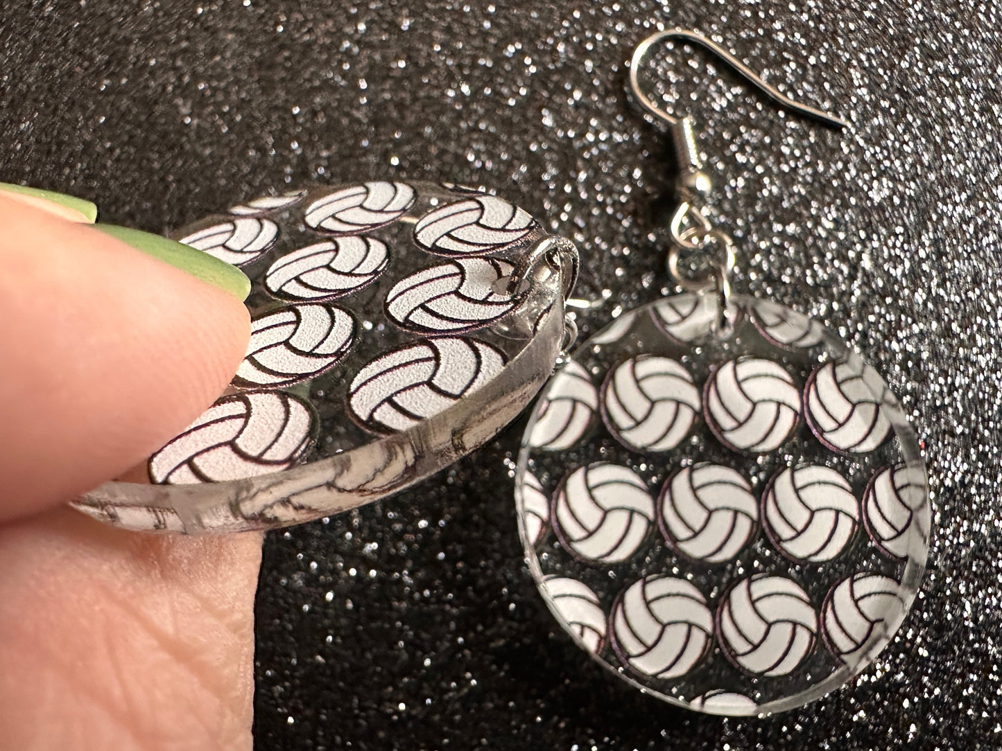Volleyball Earrings: Laser Cut Acrylic Volleyballs, Sports Team, Sport Teams, Beach, Summer Vibes, Best Gifts for Her/Him/Them
