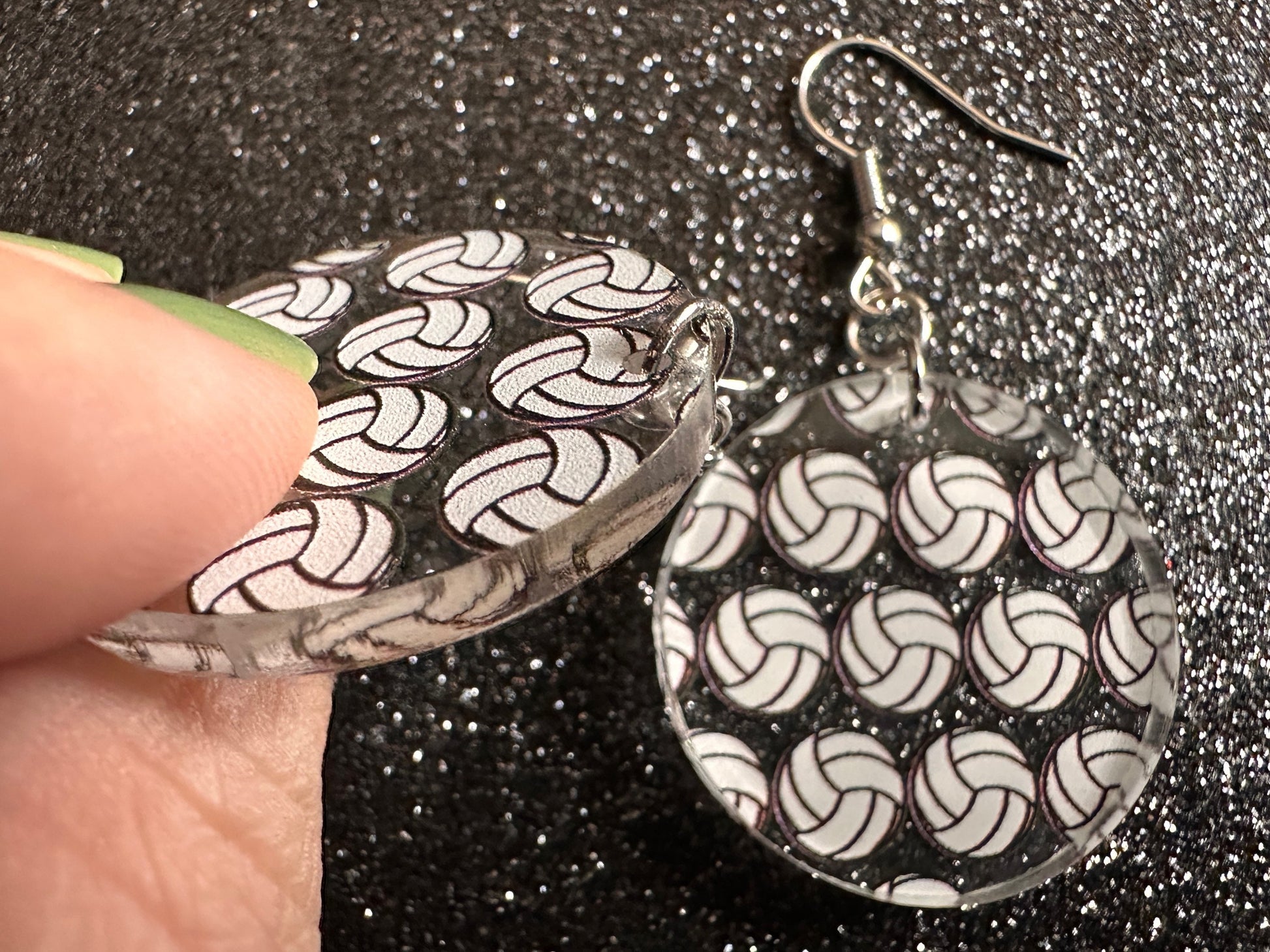 Volleyball Earrings: Laser Cut Acrylic Volleyballs, Sports Team, Sport Teams, Beach, Summer Vibes, Best Gifts for Her/Him/Them
