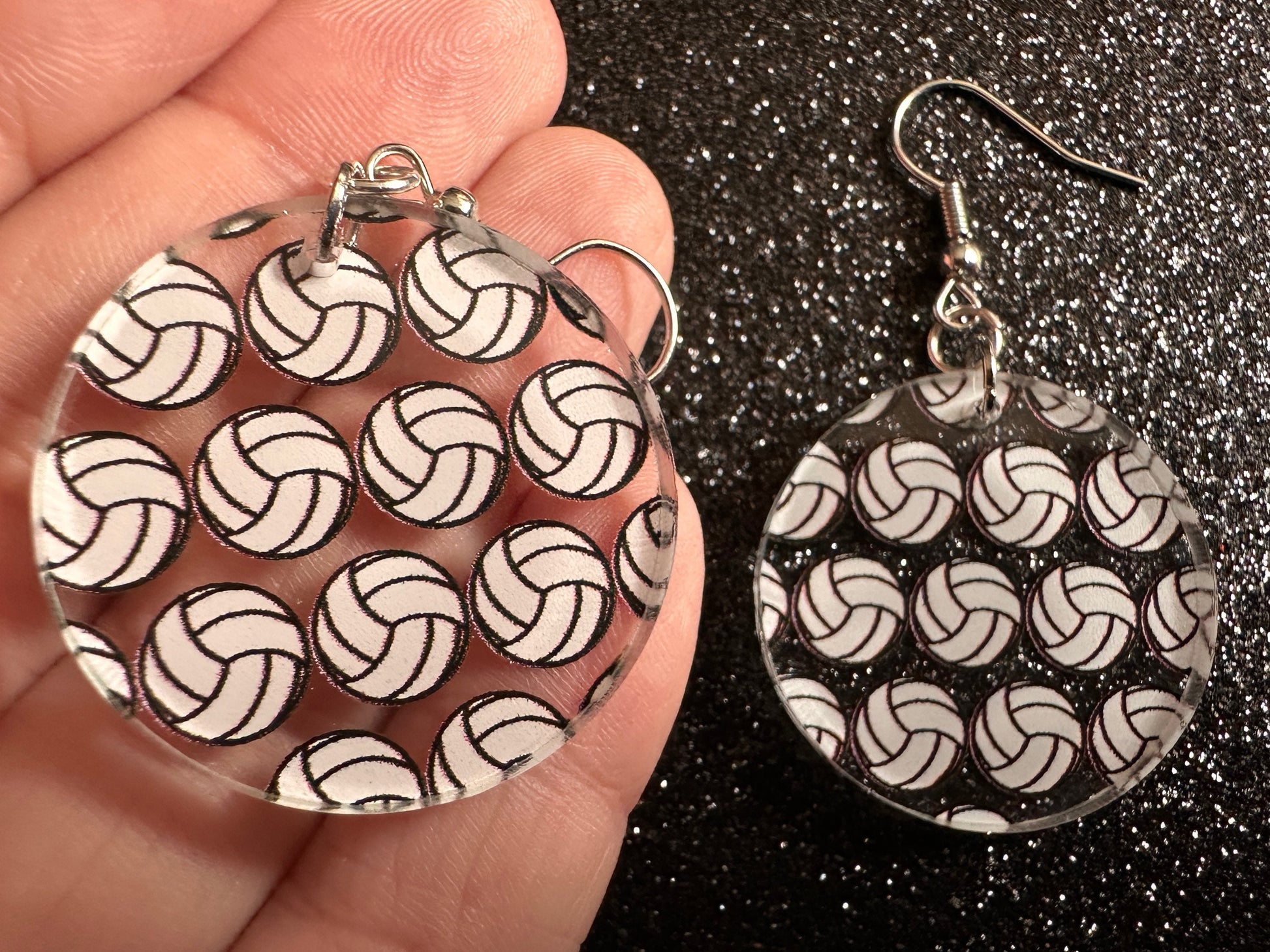 Volleyball Earrings: Laser Cut Acrylic Volleyballs, Sports Team, Sport Teams, Beach, Summer Vibes, Best Gifts for Her/Him/Them