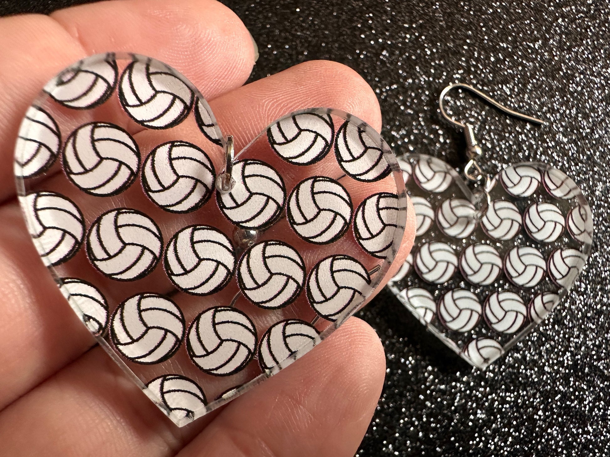 Volleyball Earrings: Laser Cut Acrylic Volleyballs, Sports Team, Sport Teams, Beach, Summer Vibes, Best Gifts for Her/Him/Them