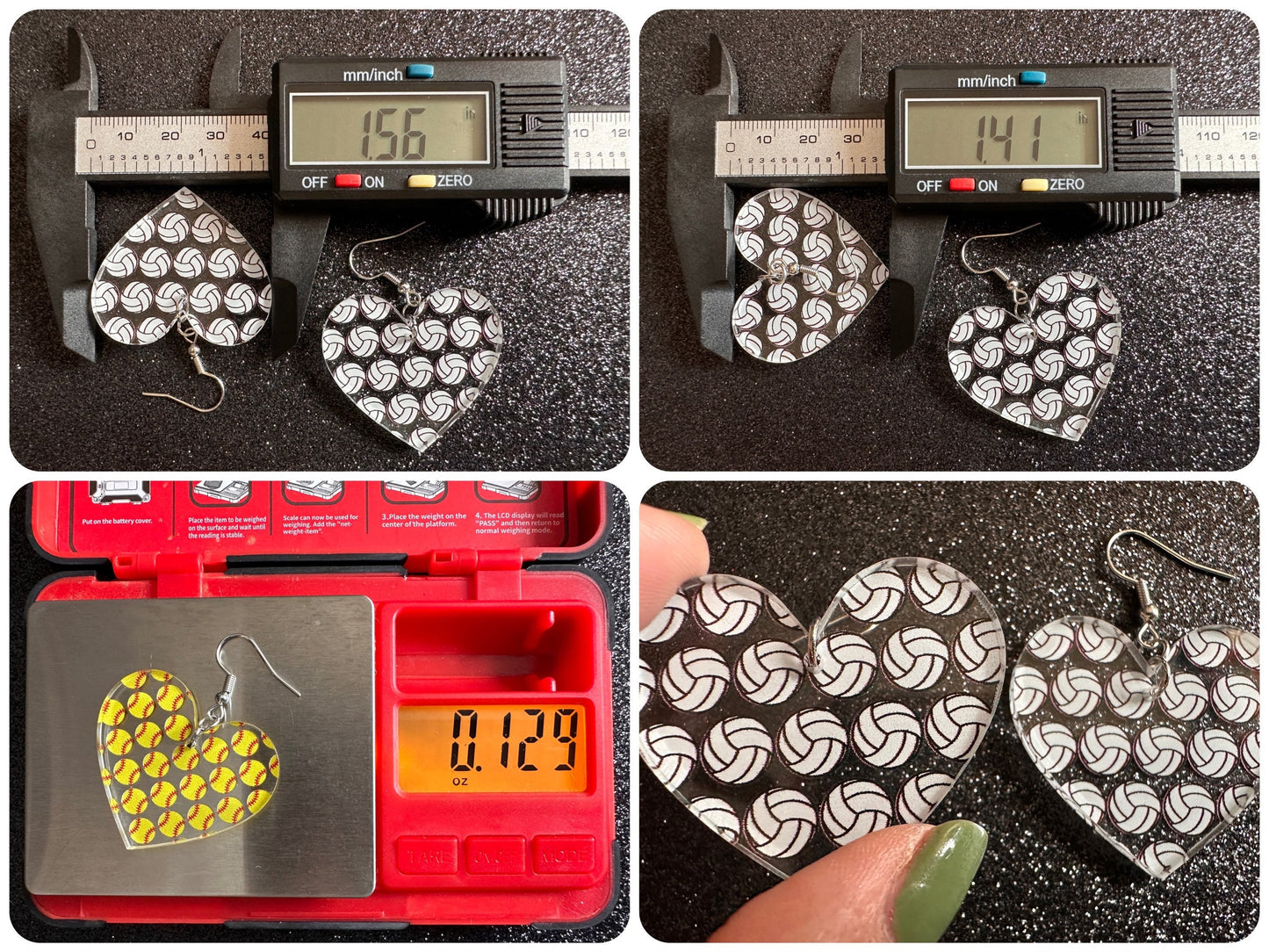 Volleyball Earrings: Laser Cut Acrylic Volleyballs, Sports Team, Sport Teams, Beach, Summer Vibes, Best Gifts for Her/Him/Them