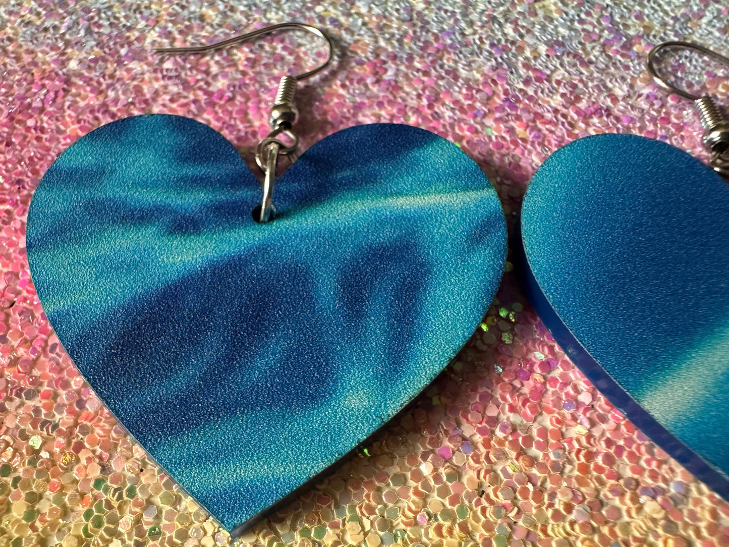 Water Earrings: Laser Cut Acrylic Ocean Earrings, Pool, Sea, Swimming, Waves, Beach, Tropical Vacation, Summer, Best Gifts for Her/Him/Them
