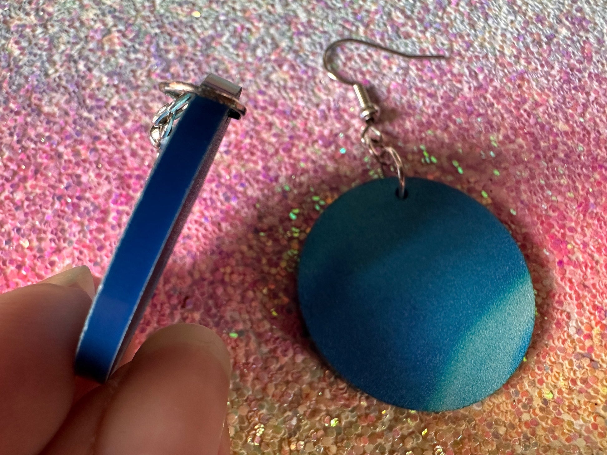 Water Earrings: Laser Cut Acrylic Ocean Earrings, Pool, Sea, Swimming, Waves, Beach, Tropical Vacation, Summer, Best Gifts for Her/Him/Them