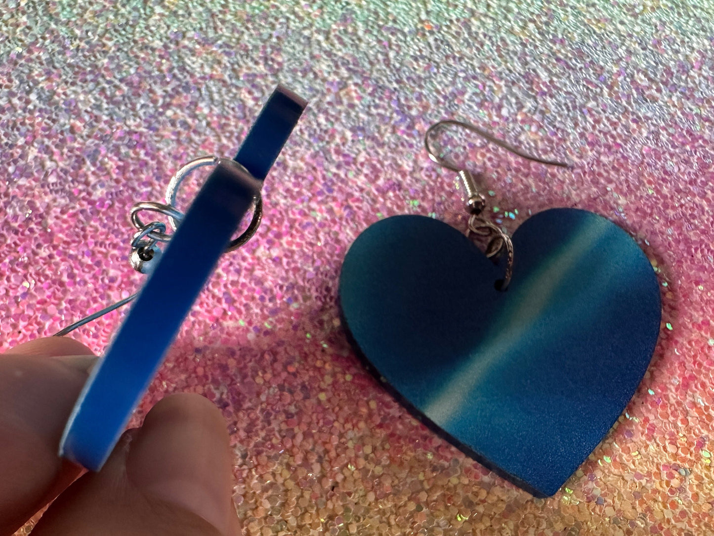 Water Earrings: Laser Cut Acrylic Ocean Earrings, Pool, Sea, Swimming, Waves, Beach, Tropical Vacation, Summer, Best Gifts for Her/Him/Them