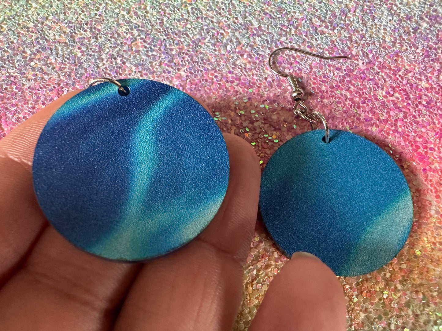 Water Earrings: Laser Cut Acrylic Ocean Earrings, Pool, Sea, Swimming, Waves, Beach, Tropical Vacation, Summer, Best Gifts for Her/Him/Them