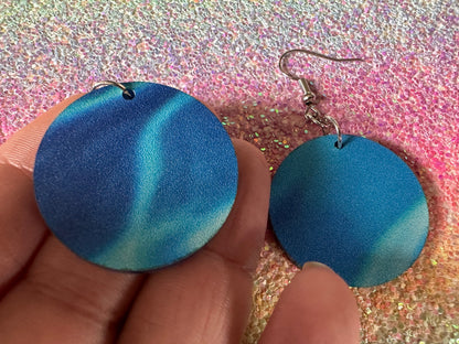 Water Earrings: Laser Cut Acrylic Ocean Earrings, Pool, Sea, Swimming, Waves, Beach, Tropical Vacation, Summer, Best Gifts for Her/Him/Them