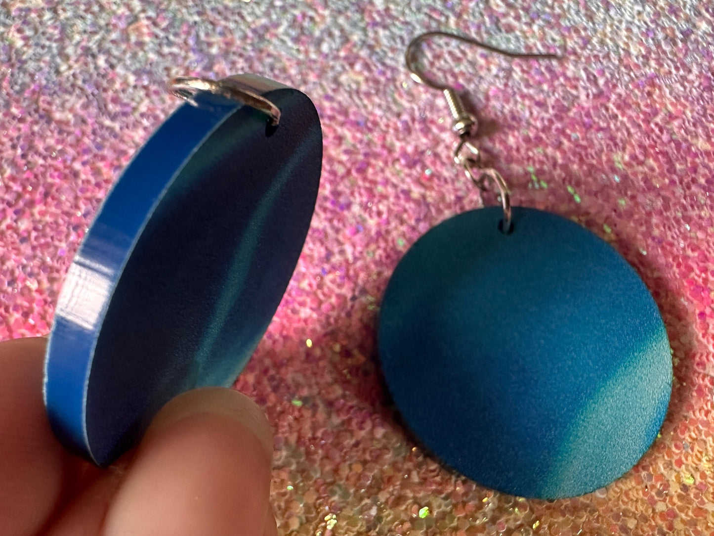 Water Earrings: Laser Cut Acrylic Ocean Earrings, Pool, Sea, Swimming, Waves, Beach, Tropical Vacation, Summer, Best Gifts for Her/Him/Them