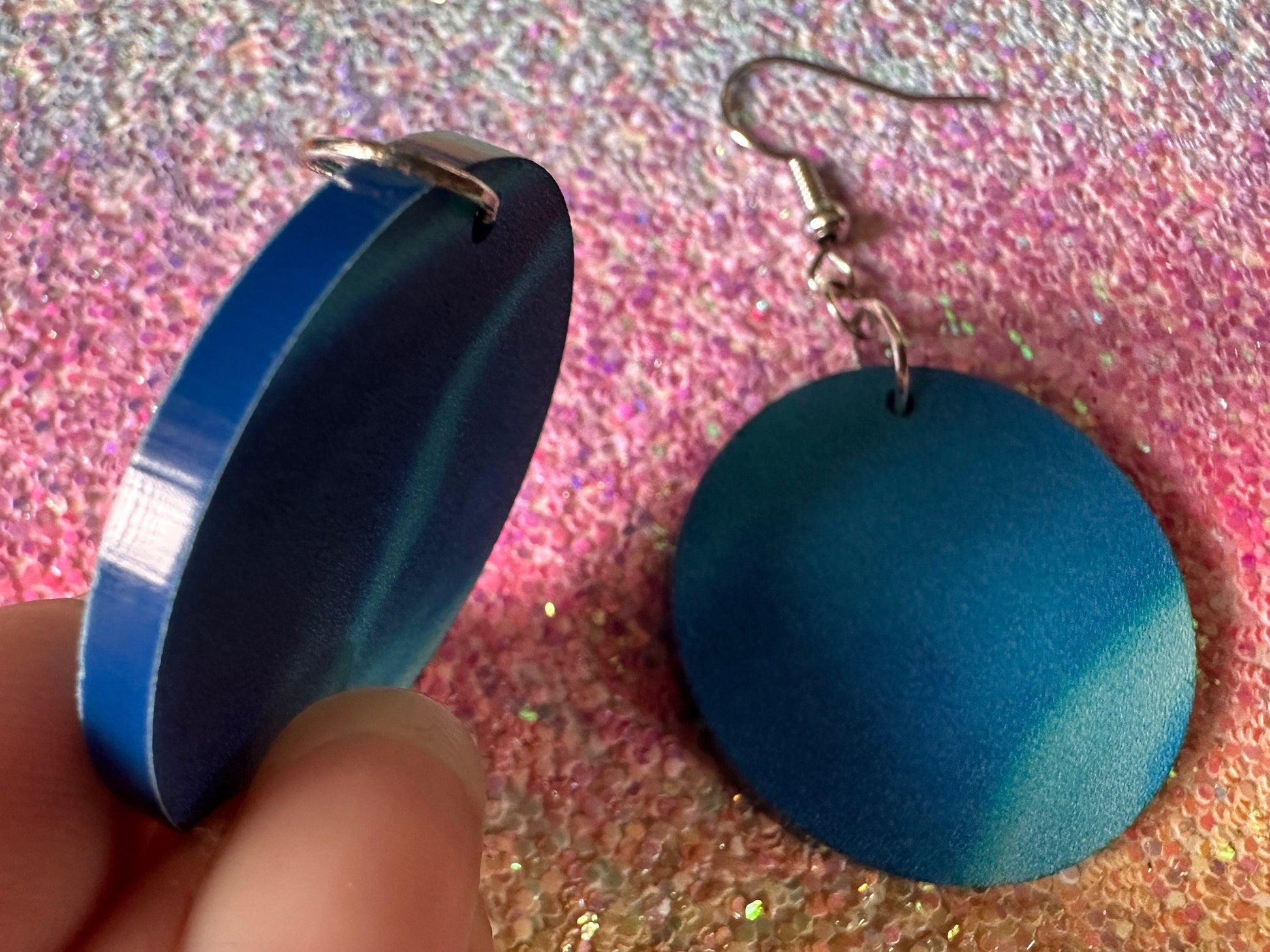 Water Earrings: Laser Cut Acrylic Ocean Earrings, Pool, Sea, Swimming, Waves, Beach, Tropical Vacation, Summer, Best Gifts for Her/Him/Them
