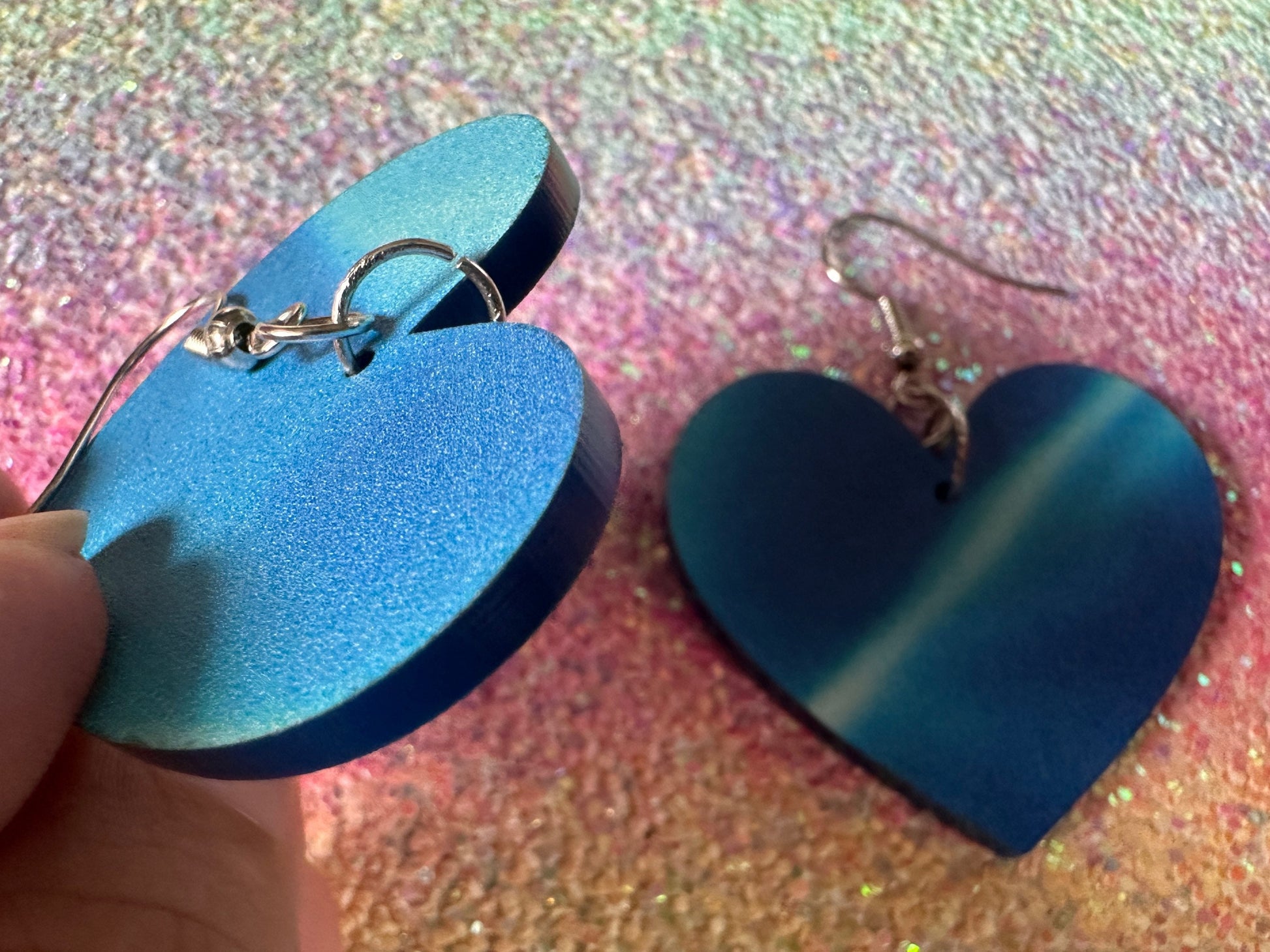Water Earrings: Laser Cut Acrylic Ocean Earrings, Pool, Sea, Swimming, Waves, Beach, Tropical Vacation, Summer, Best Gifts for Her/Him/Them
