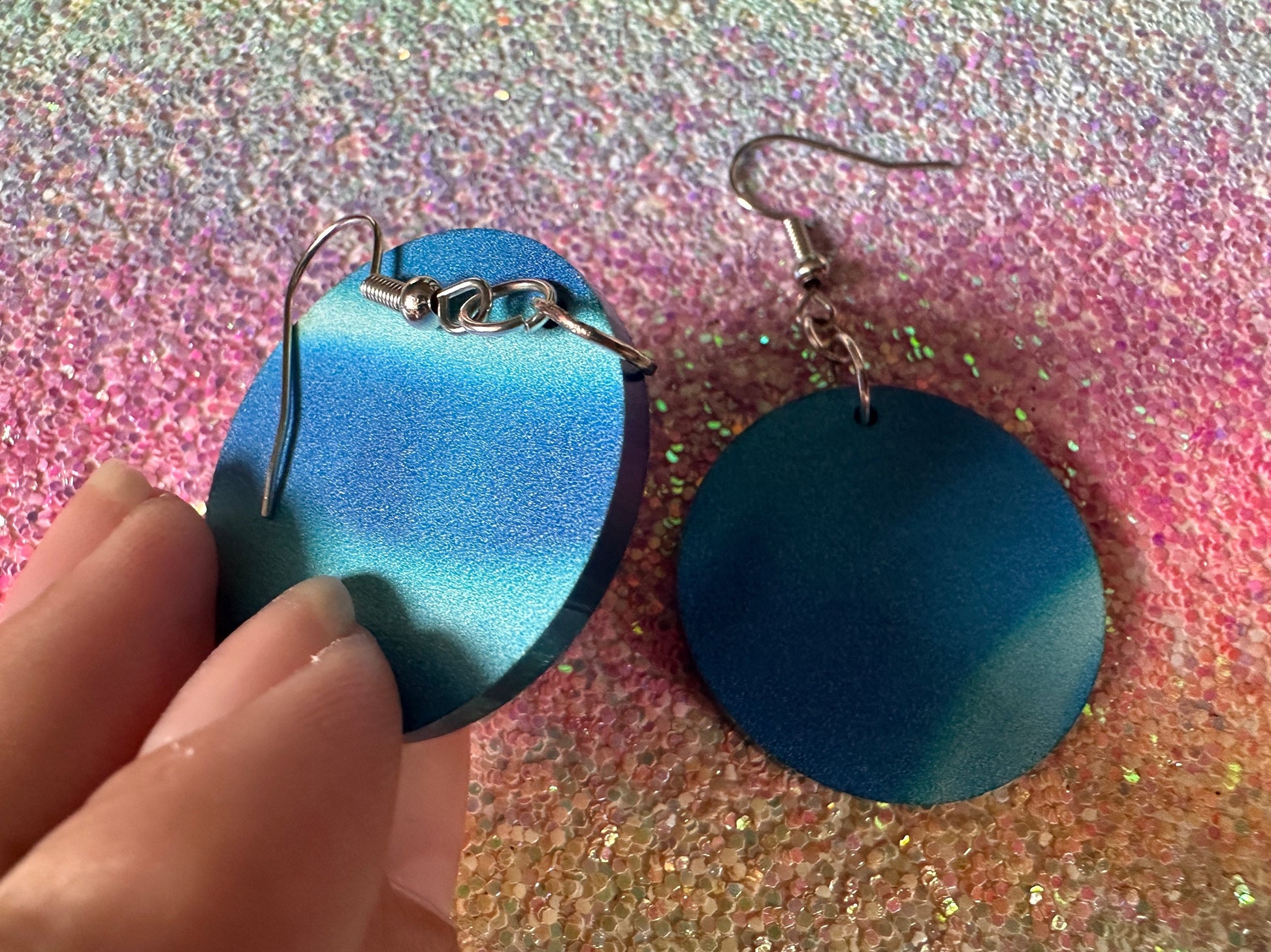 Water Earrings: Laser Cut Acrylic Ocean Earrings, Pool, Sea, Swimming, Waves, Beach, Tropical Vacation, Summer, Best Gifts for Her/Him/Them