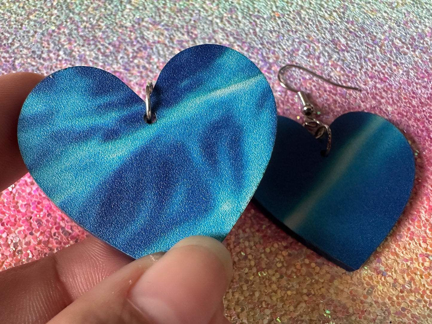 Water Earrings: Laser Cut Acrylic Ocean Earrings, Pool, Sea, Swimming, Waves, Beach, Tropical Vacation, Summer, Best Gifts for Her/Him/Them