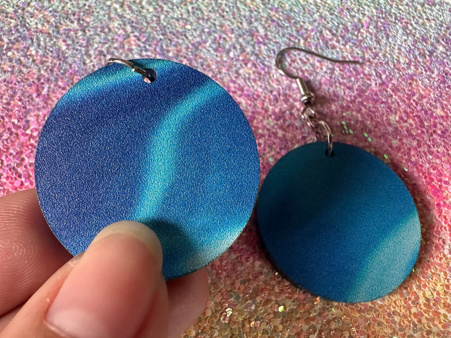 Water Earrings: Laser Cut Acrylic Ocean Earrings, Pool, Sea, Swimming, Waves, Beach, Tropical Vacation, Summer, Best Gifts for Her/Him/Them