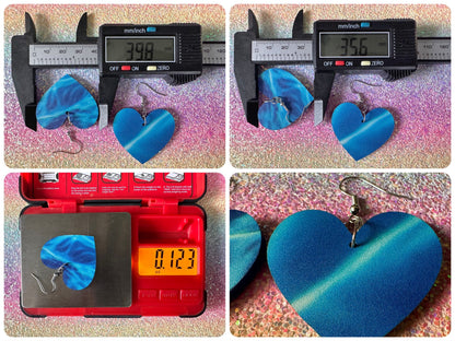 Water Earrings: Laser Cut Acrylic Ocean Earrings, Pool, Sea, Swimming, Waves, Beach, Tropical Vacation, Summer, Best Gifts for Her/Him/Them