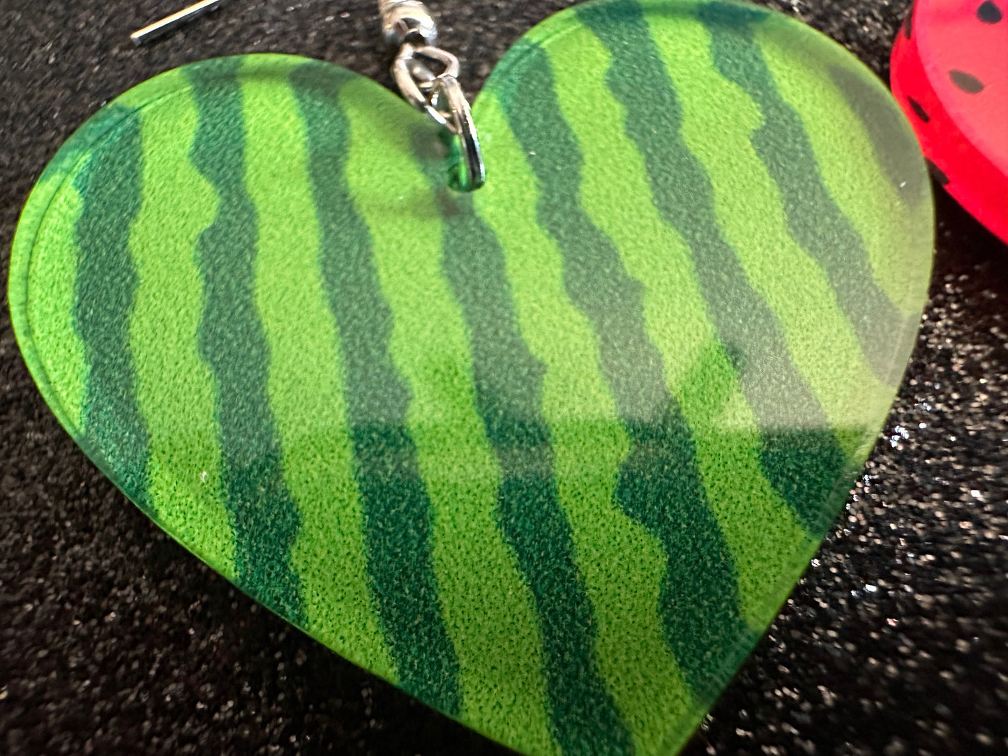 Watermelon Earrings: Laser Cut Acrylic Watermelons, Fruit, Summer Vibes, Food Earrings, Green Earrings, Sugar, Best Gifts for Her/Him/Them