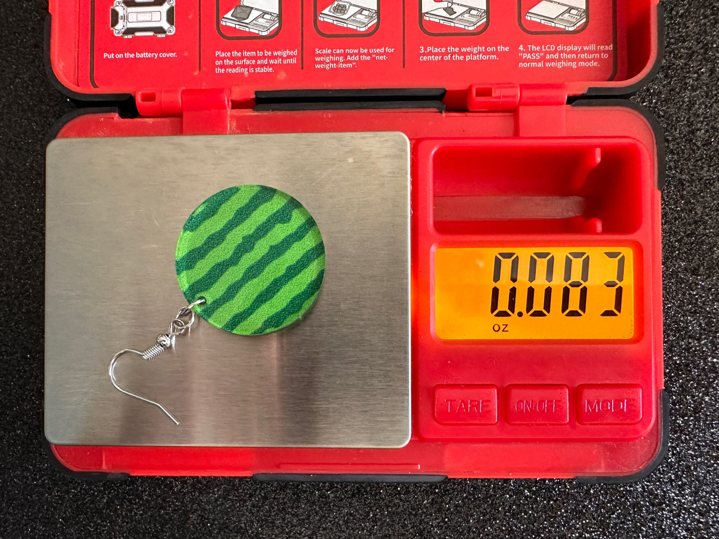 Watermelon Earrings: Laser Cut Acrylic Watermelons, Fruit, Summer Vibes, Food Earrings, Green Earrings, Sugar, Best Gifts for Her/Him/Them