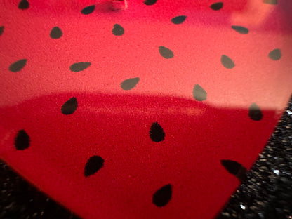 Watermelon Earrings: Laser Cut Acrylic Watermelons, Fruit, Summer Vibes, Food Earrings, Green Earrings, Sugar, Gifts for Her/Him/Them