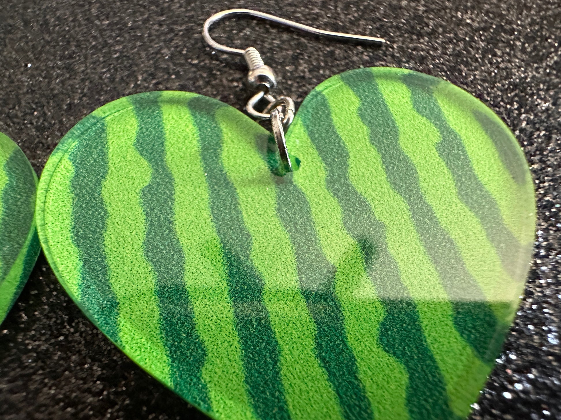 Watermelon Earrings: Laser Cut Acrylic Watermelons, Fruit, Summer Vibes, Food Earrings, Green Earrings, Sugar, Gifts for Her/Him/Them