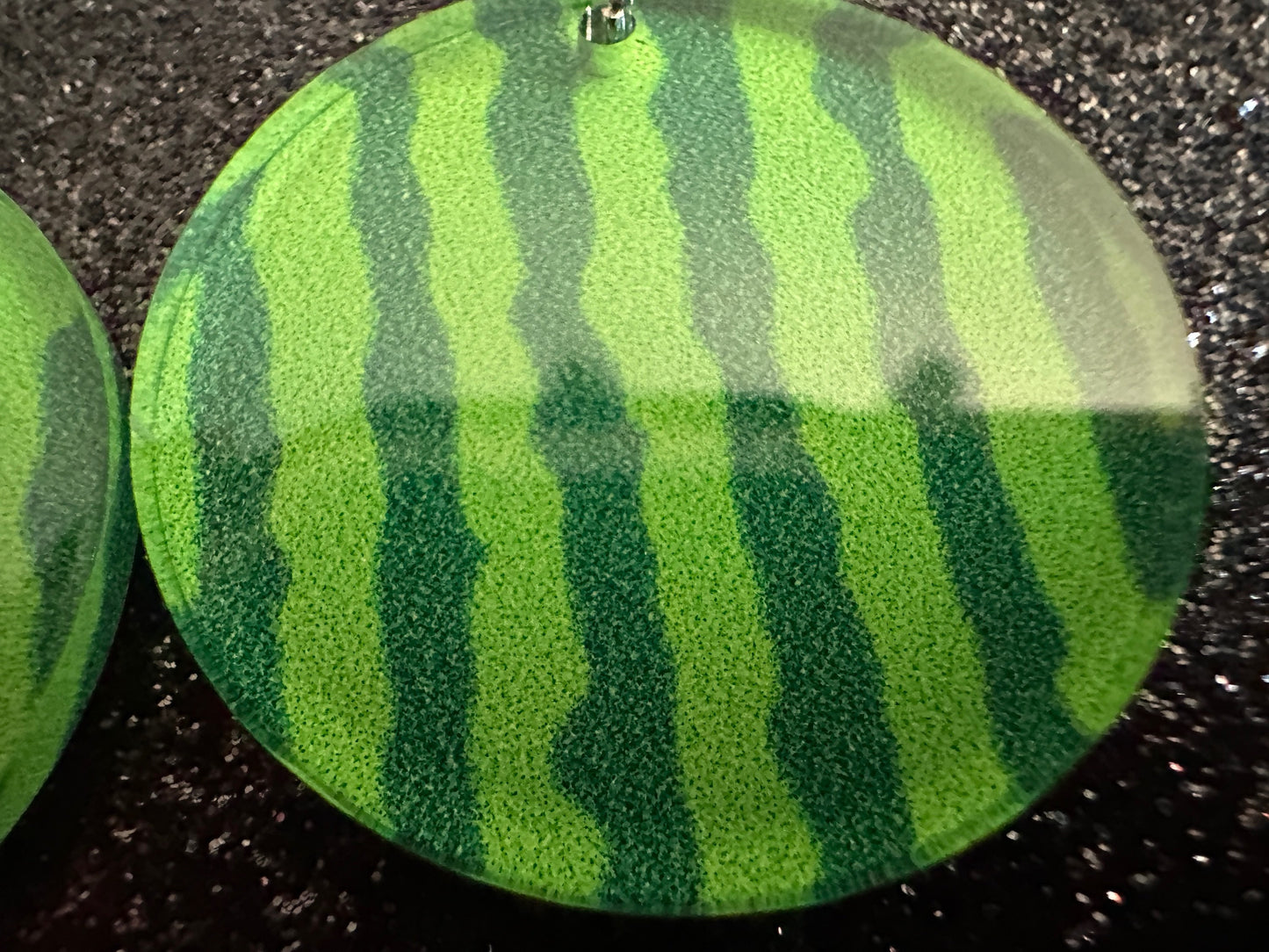 Watermelon Earrings: Laser Cut Acrylic Watermelons, Fruit, Summer Vibes, Food Earrings, Green Earrings, Sugar, Gifts for Her/Him/Them