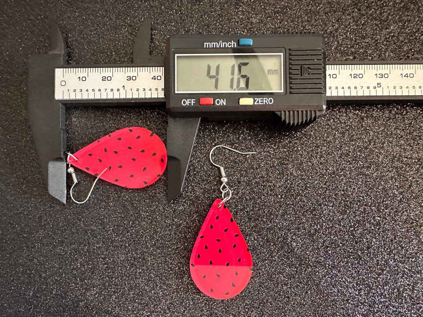 Watermelon Earrings: Laser Cut Acrylic Watermelons, Fruit, Summer Vibes, Food Earrings, Green Earrings, Sugar, Gifts for Her/Him/Them