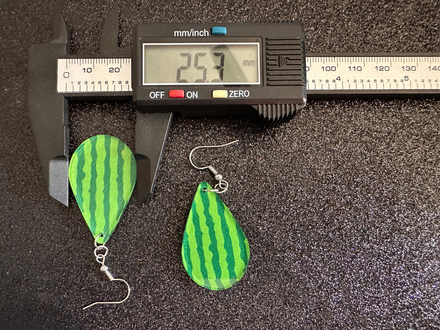 Watermelon Earrings: Laser Cut Acrylic Watermelons, Fruit, Summer Vibes, Food Earrings, Green Earrings, Sugar, Gifts for Her/Him/Them