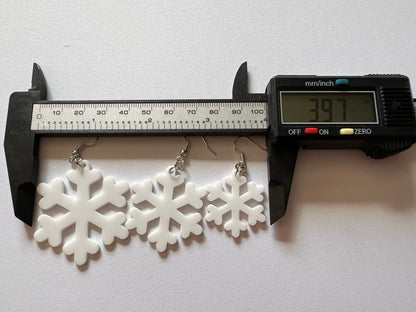 Weather Earrings: Laser Cut Acrylic Clouds, Rain Drops, Raindrops, Lightning, Snowflakes, Storm, Climate, Best Gifts for Her/Him/Them