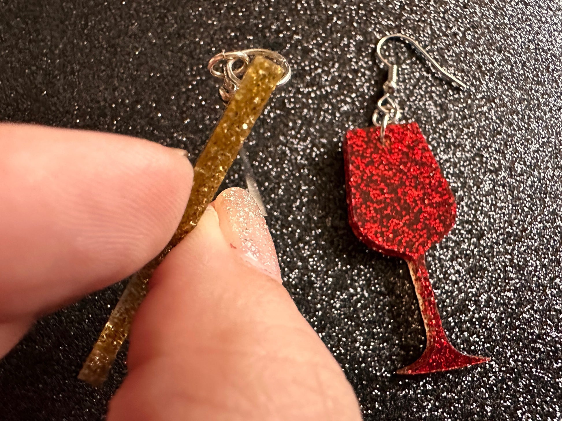 Wine Earrings: Laser Cut Acrylic Wine Glasses, Vineyard, Alcohol, Party, Red Wine, White Wine, Girls Night, Drinking, Gifts for Her/Him/Them