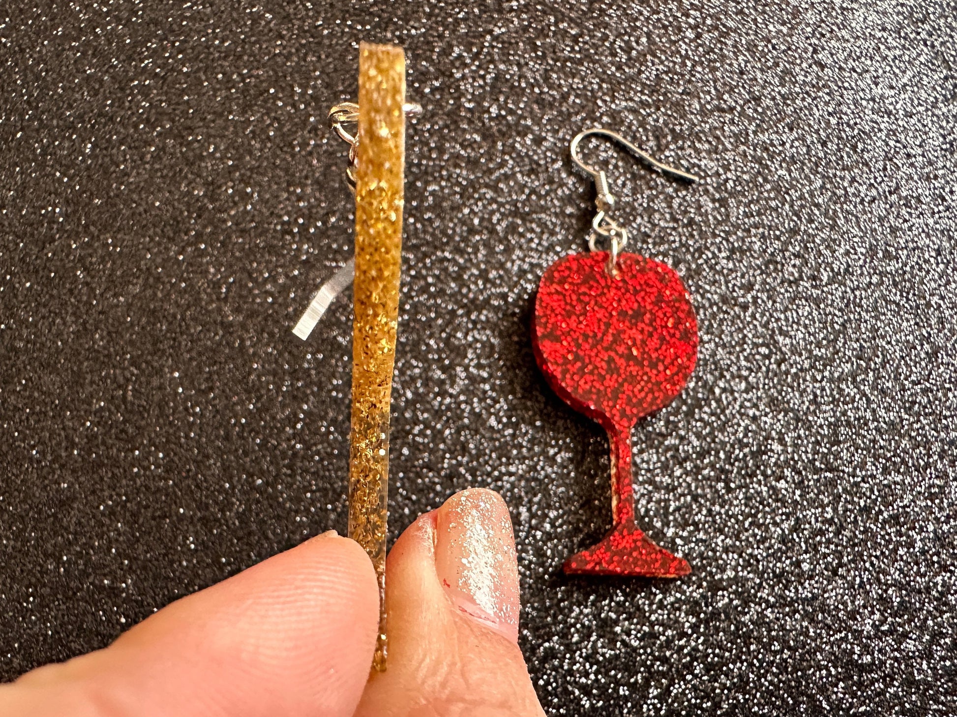 Wine Earrings: Laser Cut Acrylic Wine Glasses, Vineyard, Alcohol, Party, Red Wine, White Wine, Girls Night, Drinking, Gifts for Her/Him/Them