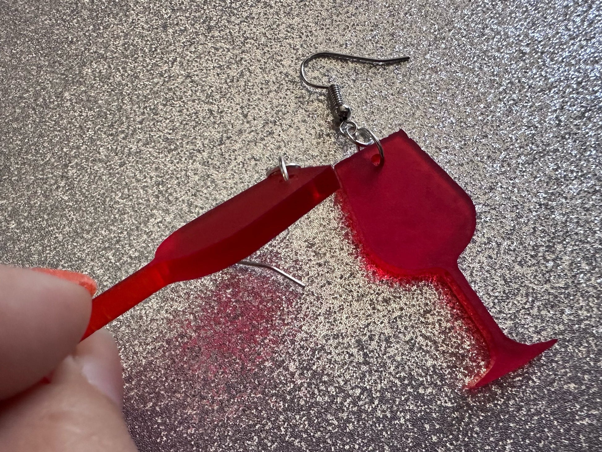 Wine Earrings: Laser Cut Acrylic Wine Glasses, Vineyard, Alcohol, Party, Red Wine, White Wine, Girls Night, Drinking, Gifts for Her/Him/Them