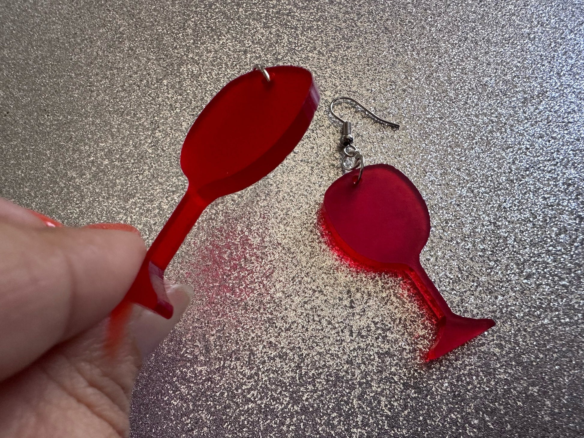 Wine Earrings: Laser Cut Acrylic Wine Glasses, Vineyard, Alcohol, Party, Red Wine, White Wine, Girls Night, Drinking, Gifts for Her/Him/Them