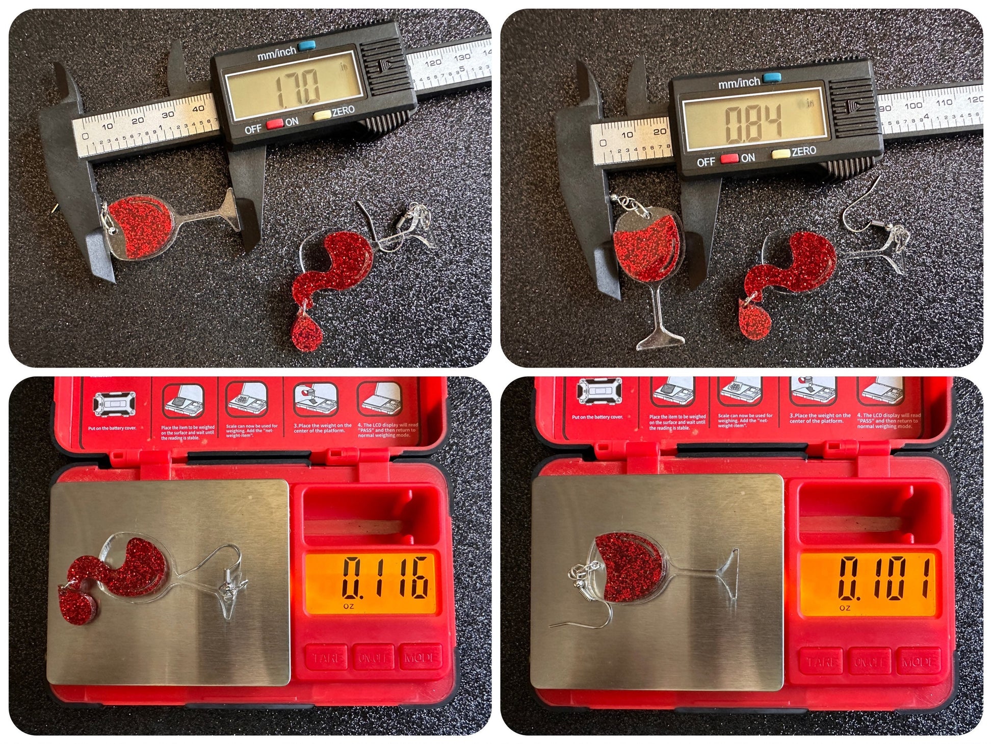 Wine Glass Earrings: Laser Cut Acrylic Wine Glasses, Vineyard, Alcohol, Spilled Red Wine, Girls Night, Drinking, Gifts for Her/Him/Them