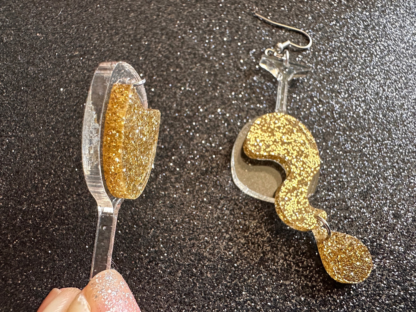 Wine Glass Earrings: Laser Cut Acrylic Wine Glasses, Vineyard, Alcohol, Spilled White Wine, Girls Night, Drinking, Gifts for Her/Him/Them