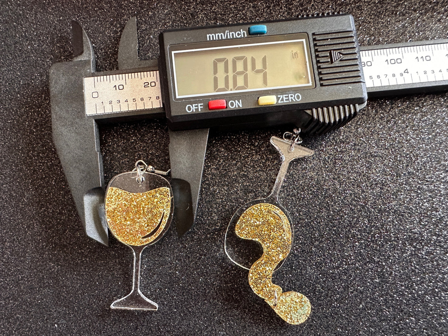 Wine Glass Earrings: Laser Cut Acrylic Wine Glasses, Vineyard, Alcohol, Spilled White Wine, Girls Night, Drinking, Gifts for Her/Him/Them