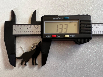 Wolf Earrings: Laser Cut Acrylic Wolves Howling at Moon, Halloween, Holiday, Dog, Canine, Horror, Scary, Spooky, Best Gifts for Her/Him/Them
