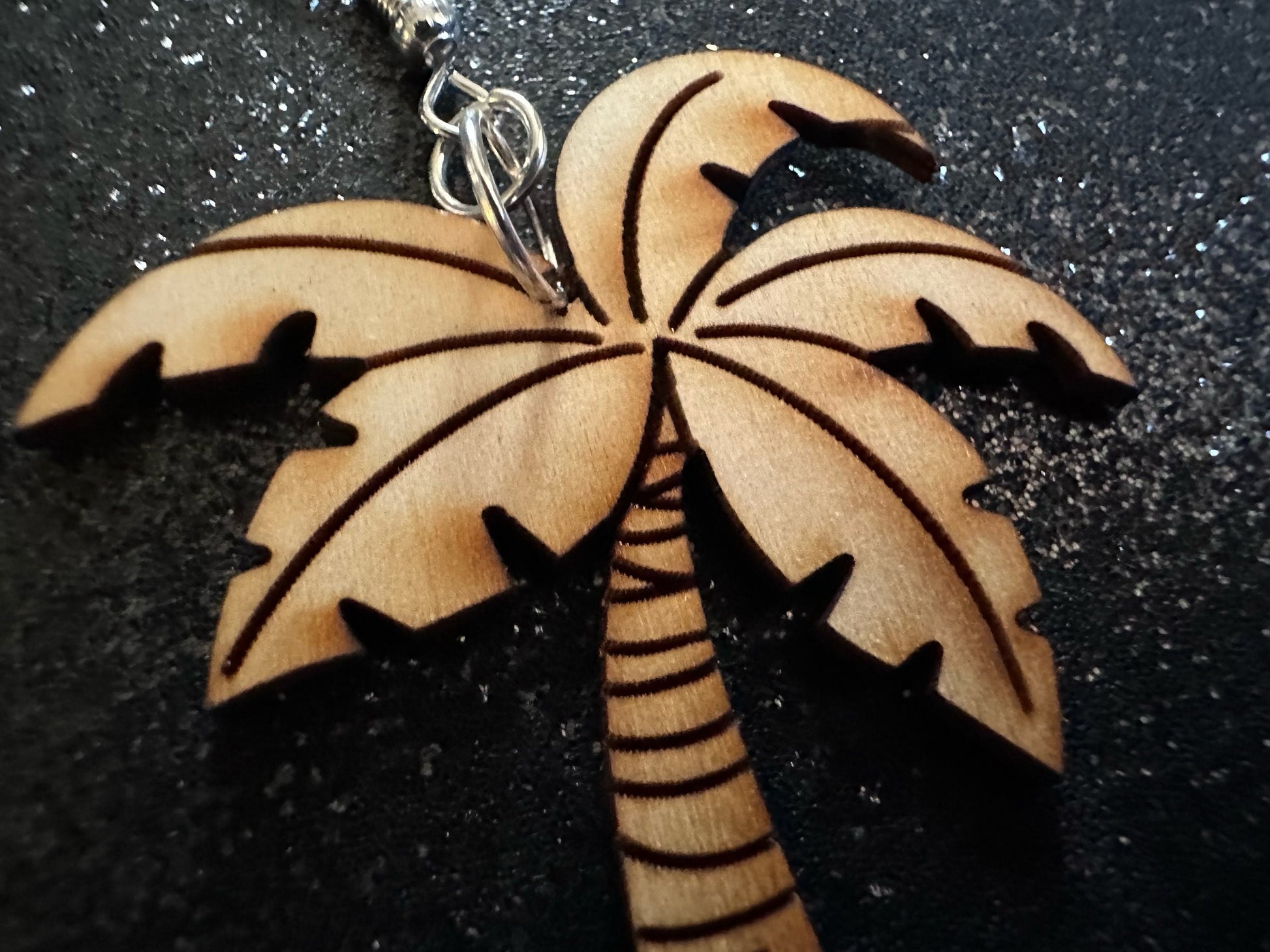 Wooden Palm Tree Earrings: Laser Cut Acrylic Palm Trees, Summer Vibes, Coconuts, Beach, Hawaii, Costume Jewelry, Best Gifts for Her/Him/Them