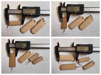 Wooden Tumble Block Earrings: Laser Cut Wood Earrings, Game Night, Best Gifts for Her/Him/Them
