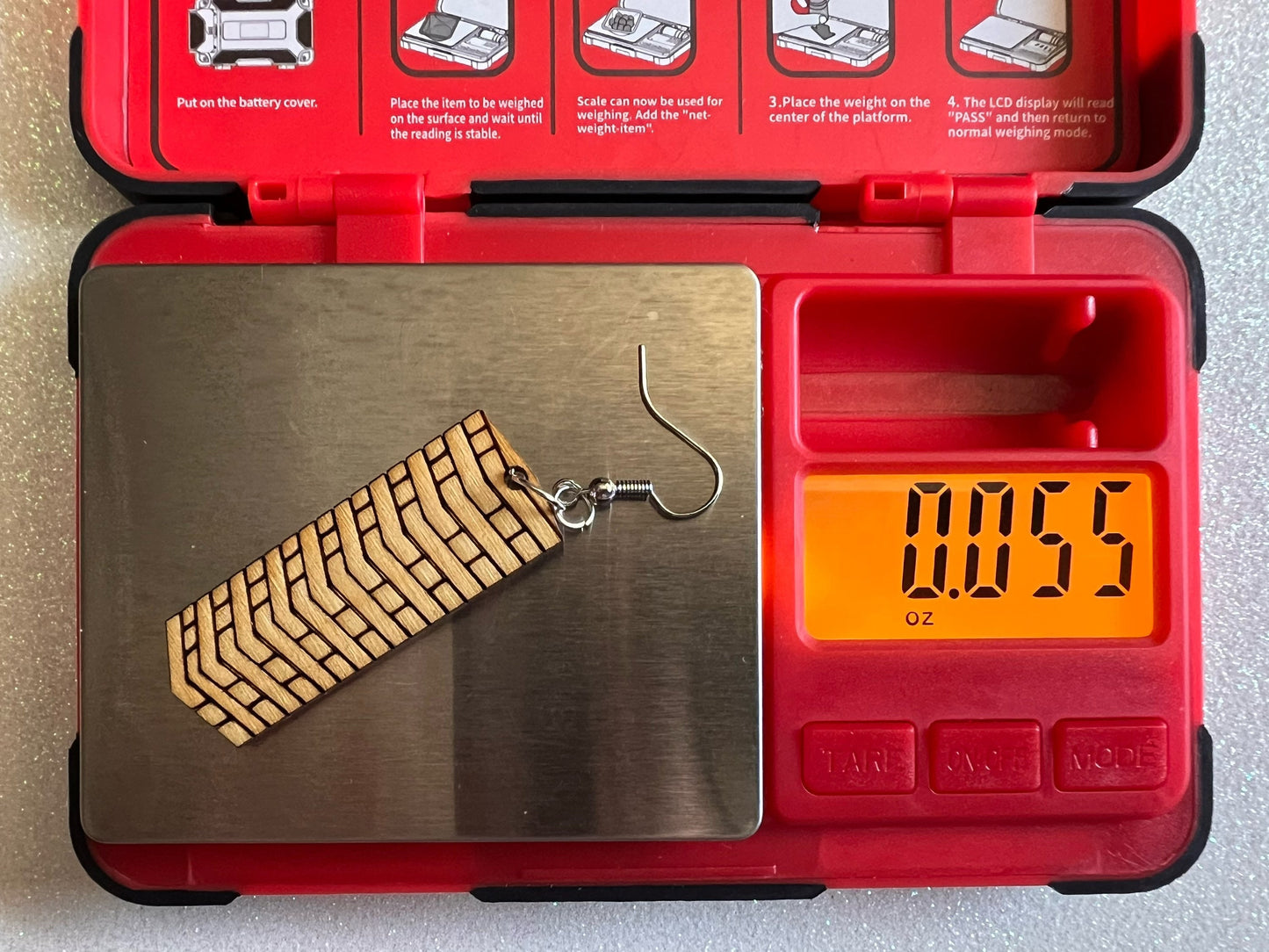 Wooden Tumble Block Earrings: Laser Cut Wood Earrings, Game Night, Best Gifts for Her/Him/Them