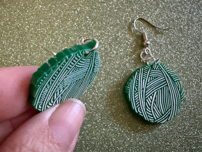 Yarn Earrings: Laser Cut Acrylic Yarn Ball, Knitting, Crafter, Knit, Crochet, Hobby, DIY, Gift, Craft, Crochet, Best Gifts for Her/Him/Them