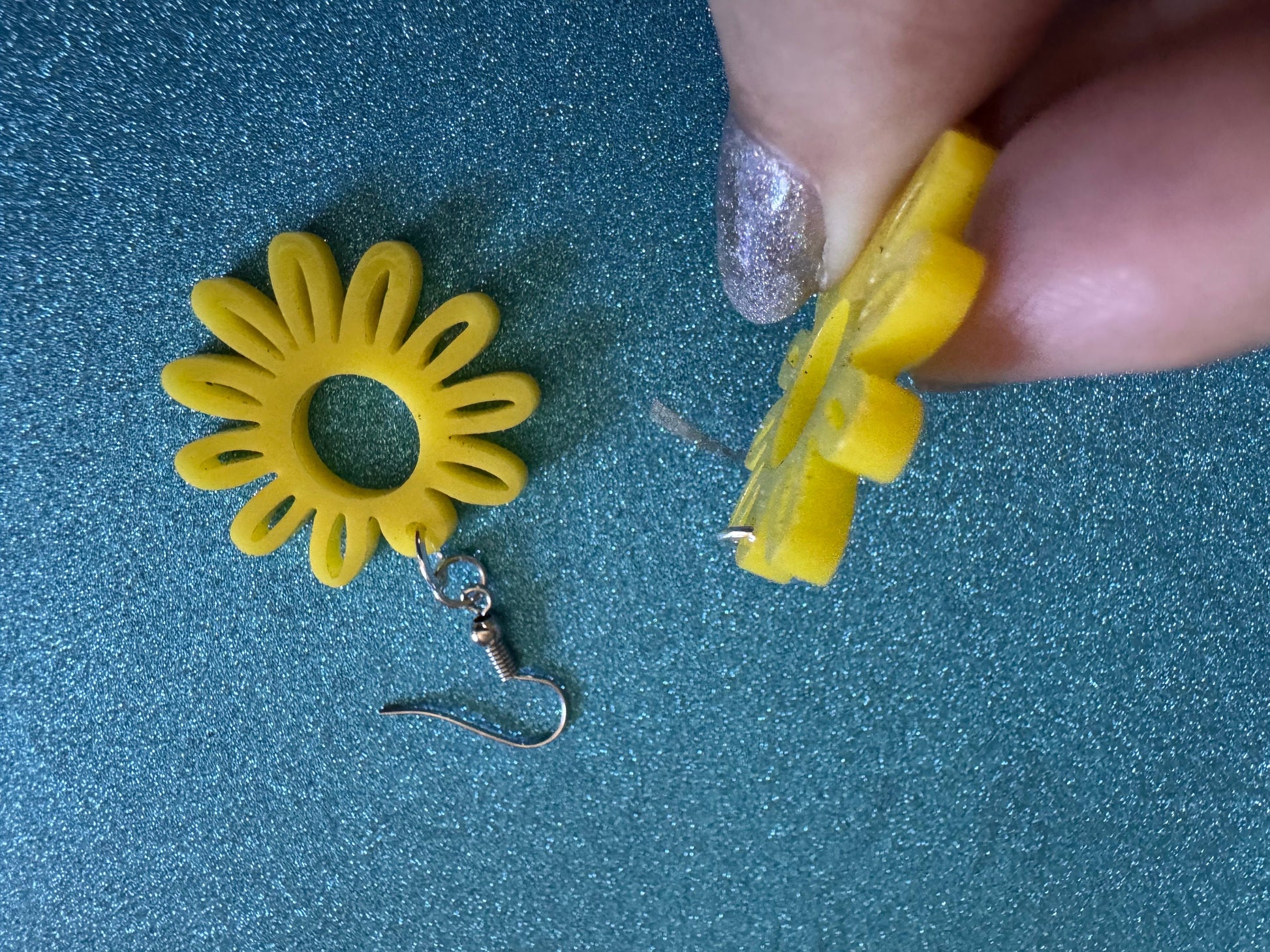 Yellow Flower Earrings: Laser Cut Acrylic Flowers, Sunflower, Daisy, Floral, Plant, Botany, Garden, Summer, Best Gifts for Her/Him/Them