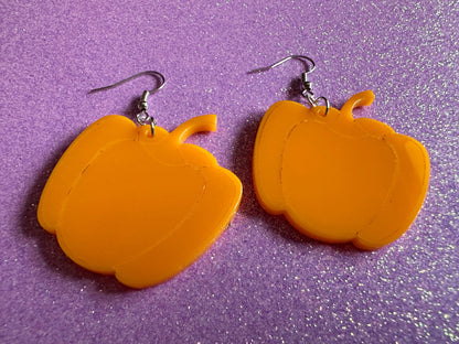 Yellow Pepper Earrings: Laser Cut Acrylic Peppers, Vegetables, Veggies, Gardening, Food Earrings, Best Gifts for Her/Him/Them