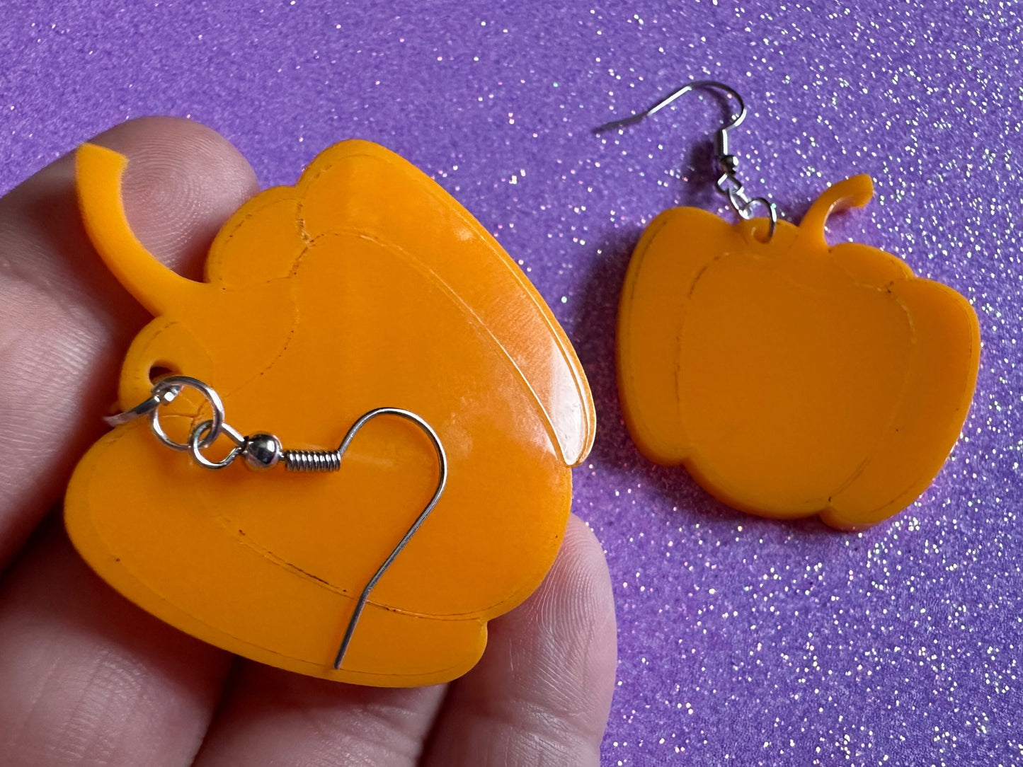 Yellow Pepper Earrings: Laser Cut Acrylic Peppers, Vegetables, Veggies, Gardening, Food Earrings, Best Gifts for Her/Him/Them