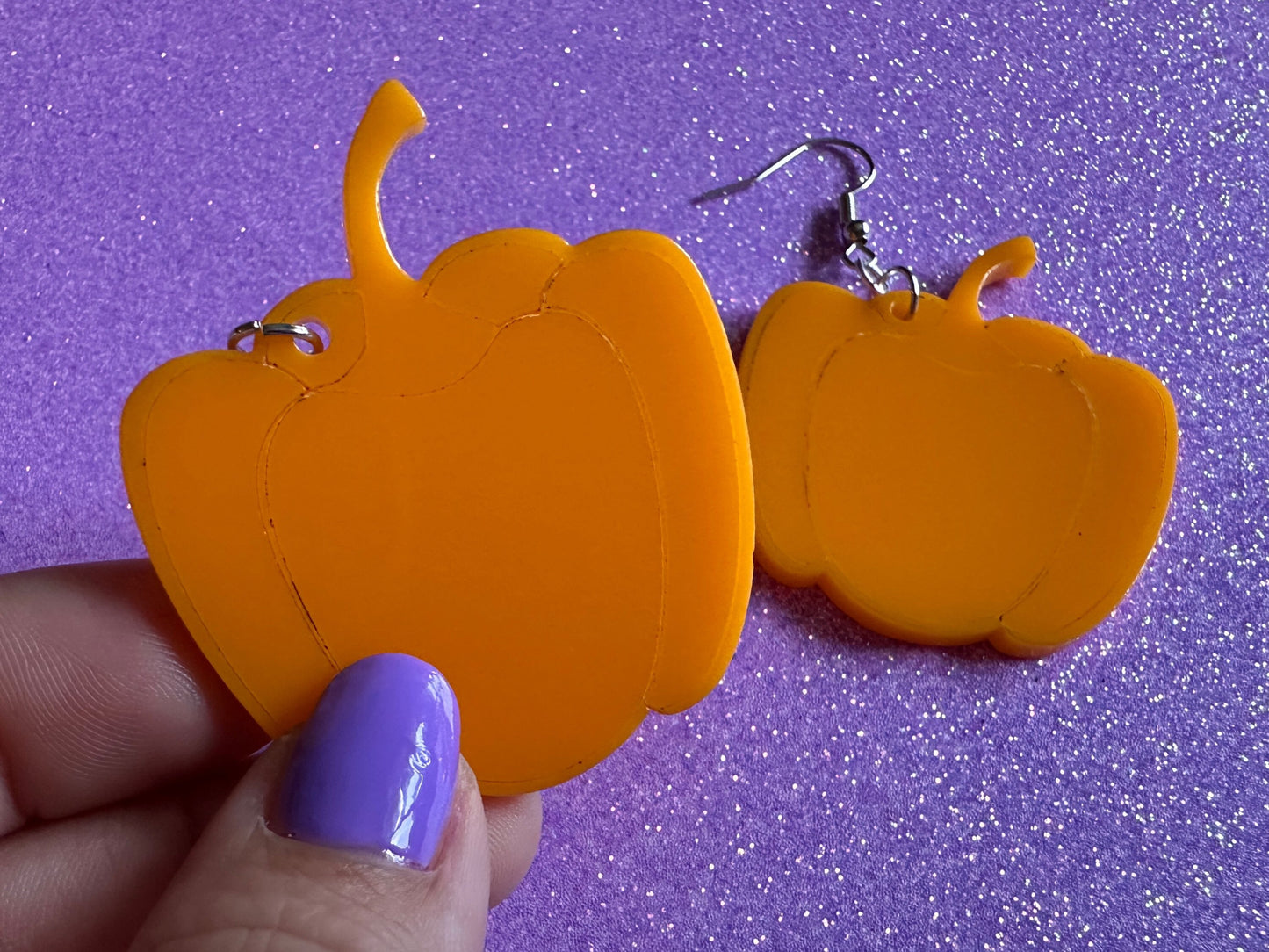 Yellow Pepper Earrings: Laser Cut Acrylic Peppers, Vegetables, Veggies, Gardening, Food Earrings, Best Gifts for Her/Him/Them