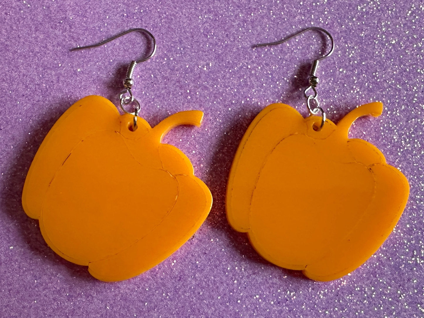 Yellow Pepper Earrings: Laser Cut Acrylic Peppers, Vegetables, Veggies, Gardening, Food Earrings, Best Gifts for Her/Him/Them