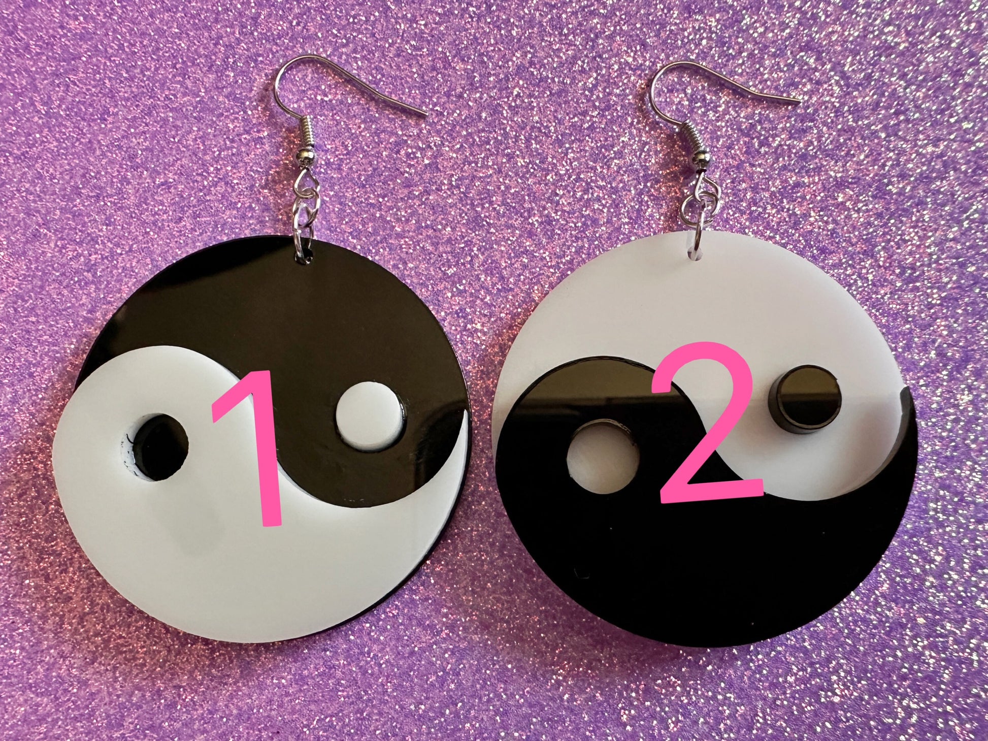 YinYang Earrings: Asian, Buddhist Philosophy, Zen, Gifts for Her/Him/Them