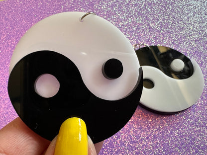 YinYang Earrings: Asian, Buddhist Philosophy, Zen, Gifts for Her/Him/Them