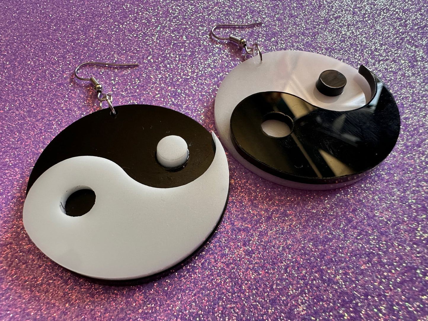 YinYang Earrings: Asian, Buddhist Philosophy, Zen, Gifts for Her/Him/Them